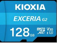 KIOXIA 128GB EXCERIA MicroSD  Class 10 UHS-I U3 V30 LMEX2L128GG2